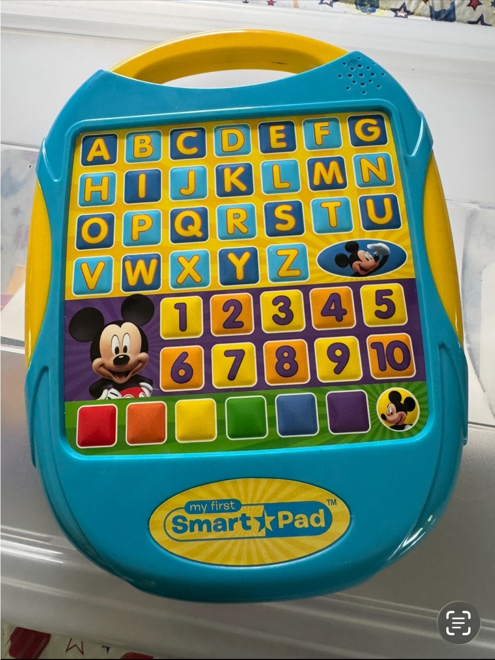 Disney My First Smart Pad - Bright Blue and Yellow Learning Toy